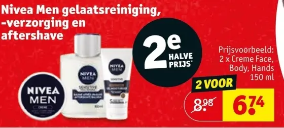 Aanbieding: Nivea Men gelaatsreiniging, -verzorging 