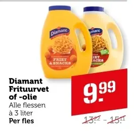 Aanbieding: Diamant Frituurvet of -olie