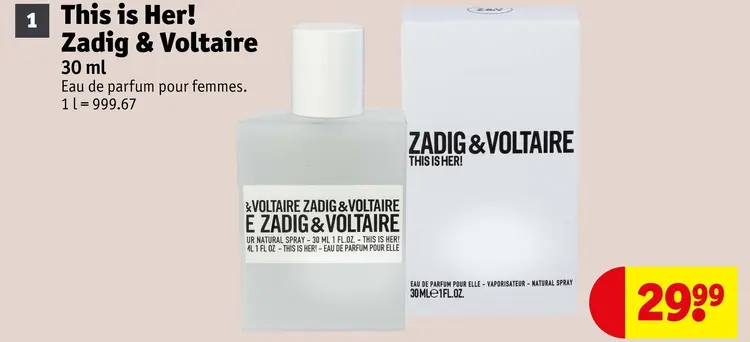 Offre: This is Her! Eau de parfum pour femmes