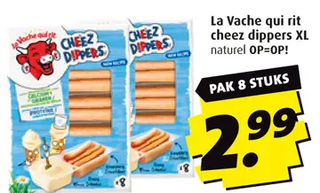 Aanbieding: La Vache qui rit cheez dippers XL naturel