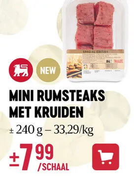 Aanbieding: Mini rumsteaks met kruiden