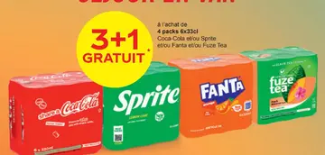 Offre: Coca-Cola, Sprite, Fanta, Fuze Tea