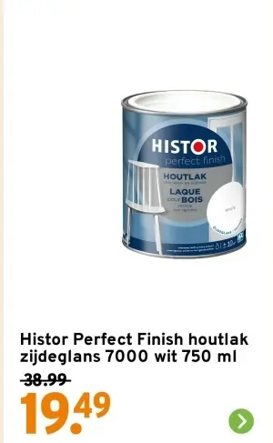 Aanbieding: Perfect Finish houtlak zijdeglans 7000 wit