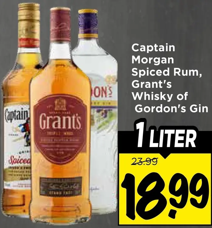 Aanbieding: Spiced Rum, Whisky of Gin