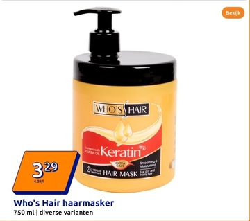 Aanbieding: Who&apos;s Hair haarmasker