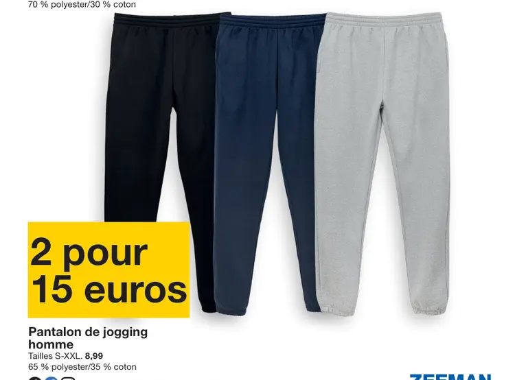 Offre: Pantalon de jogging homme