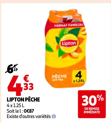 Offre: Lipton Pêche