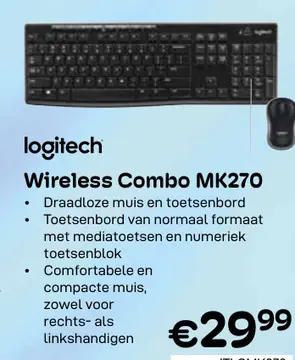 Aanbieding: Wireless Combo MK270