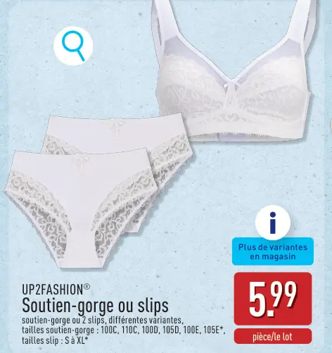 Offre: Soutien-gorge ou slips