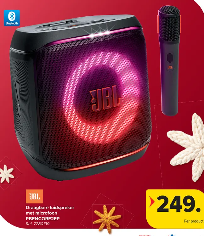 Promotie: Draagbare luidspreker met microfoon