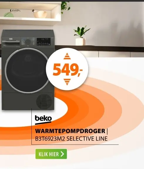 Aanbieding: Warmtepompdroger