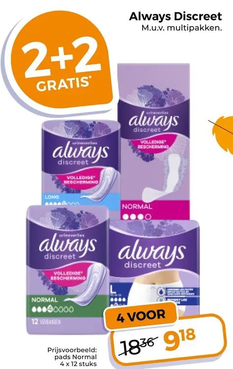 Aanbieding: Always Discreet