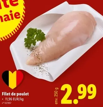 Offre: Filet de poulet