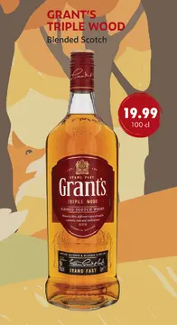 Aanbieding: GRANT'S TRIPLE WOOD Blended Scotch