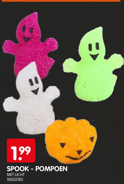 Promotie: Spook - pompoen met licht