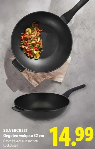 Aanbieding: Gegoten wokpan