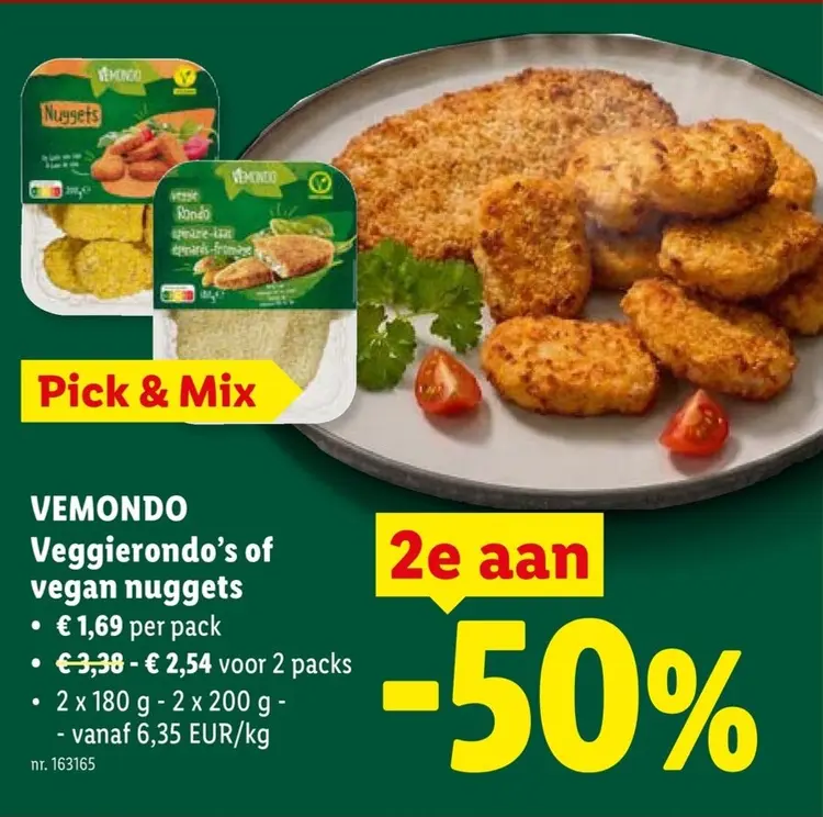 Promotie: Veggierondo´s of vegan nuggets