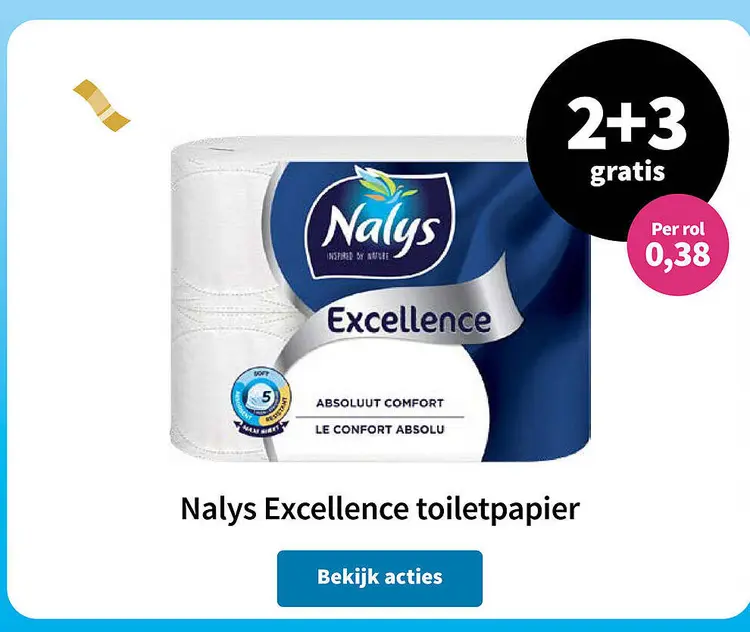 Aanbieding: Nalys Excellence toiletpapier