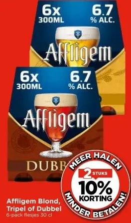 Aanbieding: Affligem Blond, Tripel of Dubbel