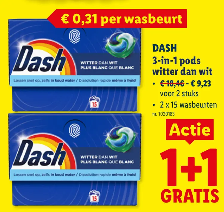 Promotie: 3-in-1 pods witter dan wit