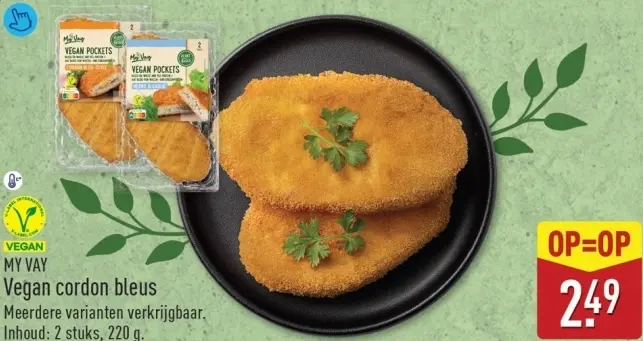 Aanbieding: Vegan cordon bleus