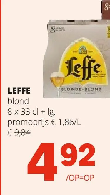 Aanbieding: Leffe blond