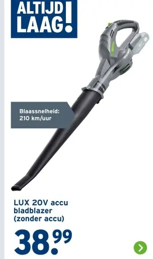 Aanbieding: 20V accu bladblazer