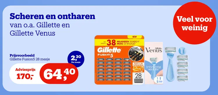 Promotie: Scheren en ontharen