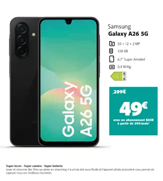 Offre: Galaxy A26 5G