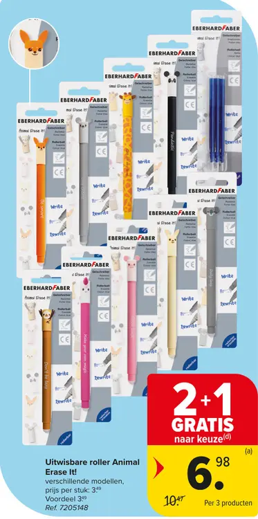 Promotie: Uitwisbare roller Animal Erase It!