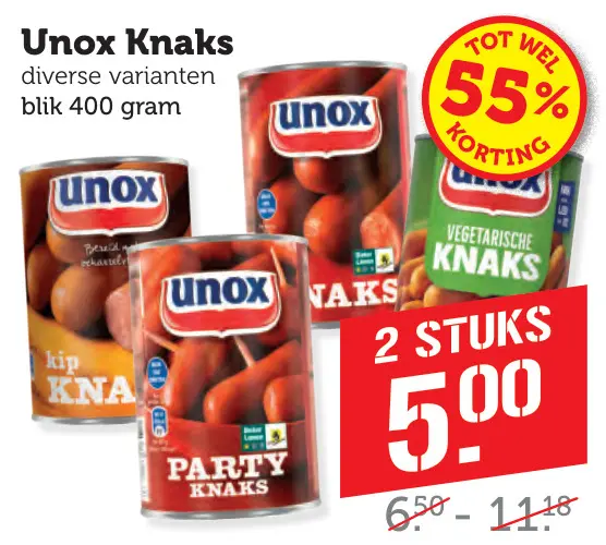 Aanbieding: Unox Knaks
