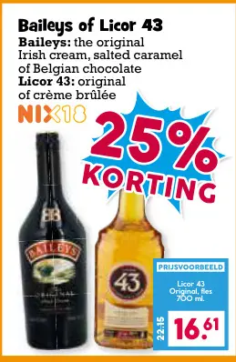 Aanbieding: Baileys of Licor 43