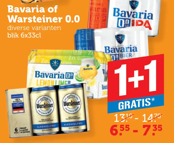 Aanbieding: Bavaria of Warsteiner 0.0