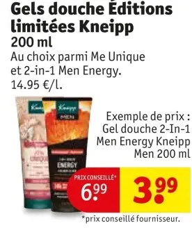 Offre: Gels douche Editions limitées