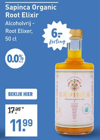Aanbieding: Sapinca Organic Root Elixir 50CL