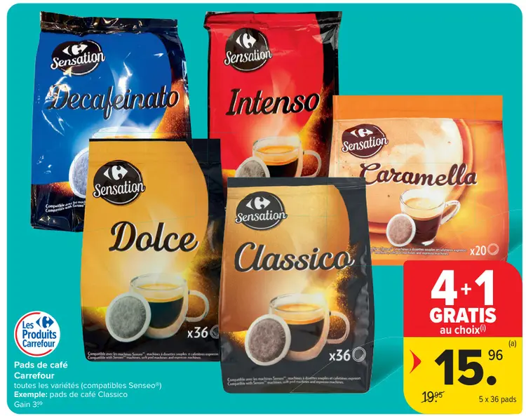 Offre: Pads de café