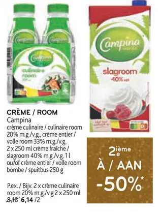 Offre: Crème / room
