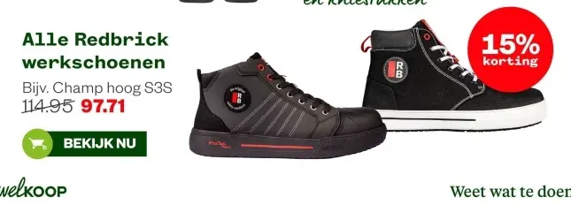 Aanbieding: Redbrick werkschoenen