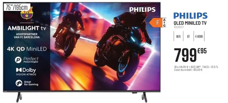 Offre: Philips qled miniled tv