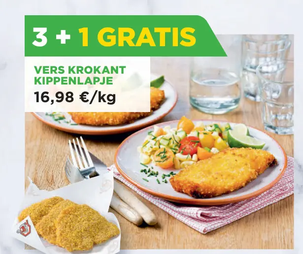 Promotie: Krokant kippenlapje