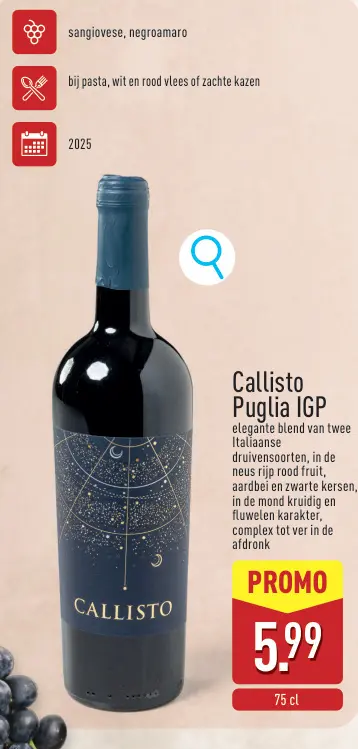 Promotie: Callisto Puglia IGP