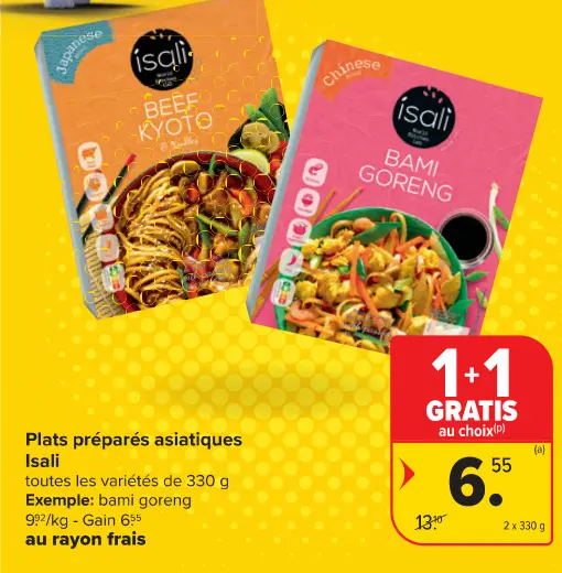 Offre: Plats préparés asiatiques