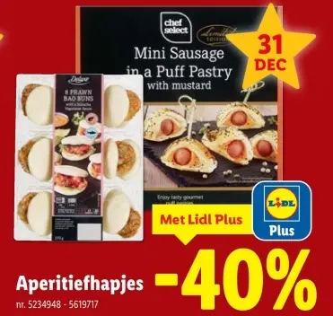 Promotie: Aperitiefhapjes