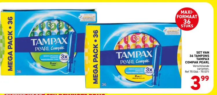 Promotie: Tampax Compak Pearl