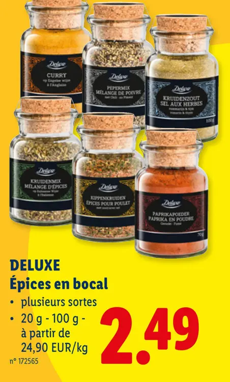 Offre: Épices en bocal