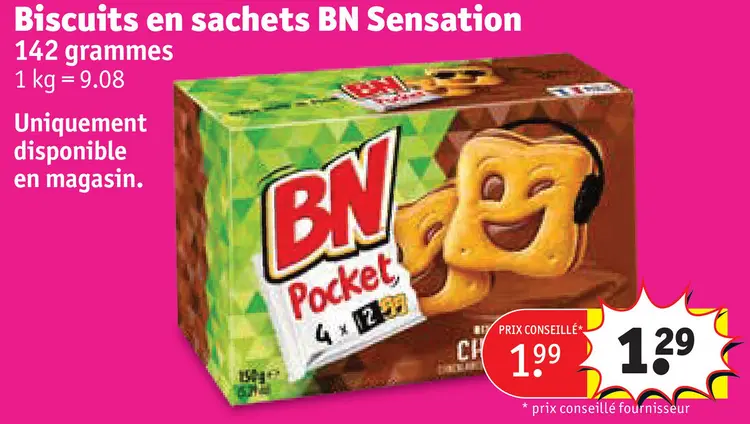 Offre: Biscuits en sachets