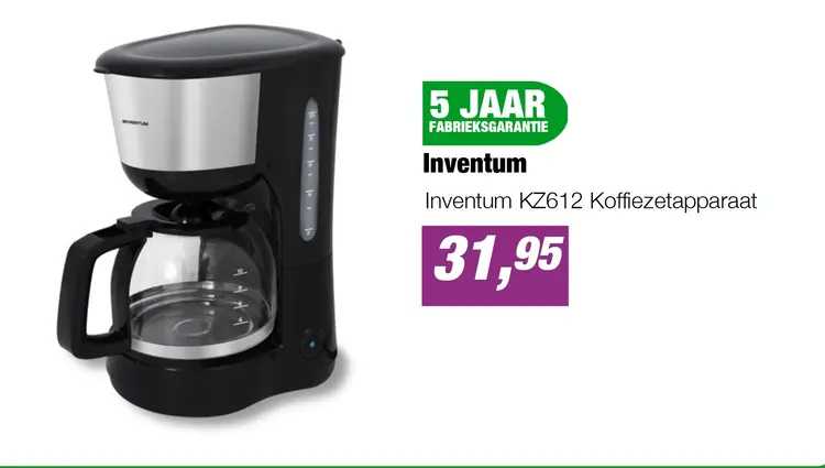 Aanbieding: Inventum KZ612 Koffiezetapparaat