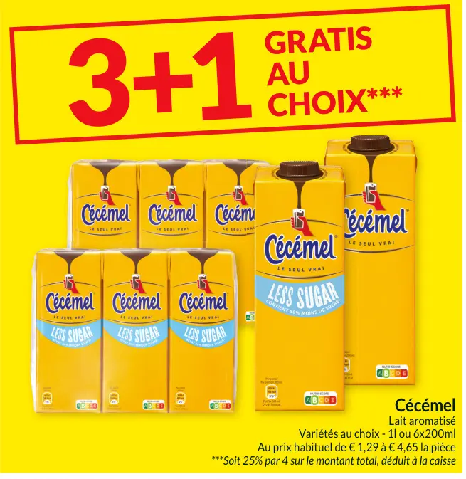 Offre: Cécémel Lait aromatisé