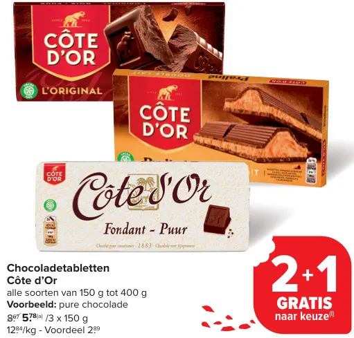 Aanbieding: Chocoladetabletten