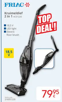 Promotie: Kruimeldief 2 in 1 VCS1220